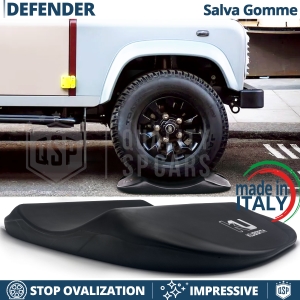 PROTECTORES DE NEUMÁTICOS Negros para Land Rover Defender, Anti Deformación | Originales Kuberth HECHO EN ITALIA