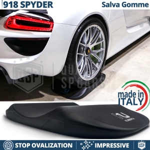 Cuscini SALVA GOMME Neri Per Porsche 918 Spyder, Antiovalizzanti Ruote | Originali Kuberth MADE IN ITALY