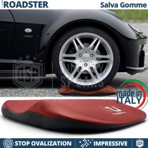 Rote Reifenschoner REIFENWIEGE STANDPLATTEN, Für Smart Roadster | Original Kuberth HERGESTELLT IN ITALIEN