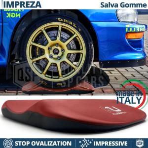Red TIRE CRADLES For Subaru Impreza, Flat Stop Protector | Original Kuberth MADE IN ITALY