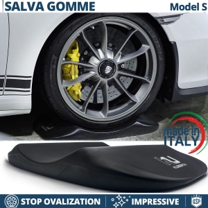 Black TIRE CRADLES For Porsche Panamera, Flat Stop Protector | Original Kuberth MADE IN ITALY
