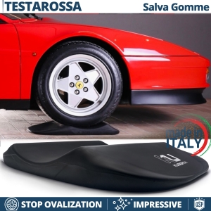 Black TIRE CRADLES For Ferrari Testarossa, Flat Stop Protector | Original Kuberth MADE IN ITALY