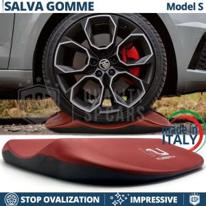 Red TIRE CRADLES Flat Stop Protector, suitable for SKODA | Original Kuberth MADE IN ITALY