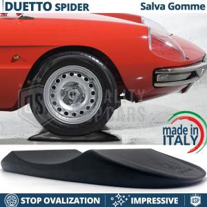 Black TIRE CRADLES Flat Stop Protector, for Alfa Duetto Spider | Original Kuberth MADE IN ITALY
