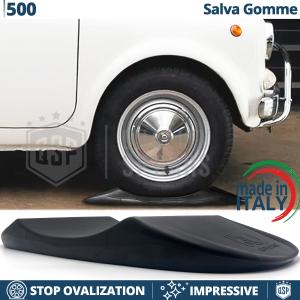 Black TIRE CRADLES Flat Stop Protector, for Fiat 500 | Original Kuberth MADE IN ITALY