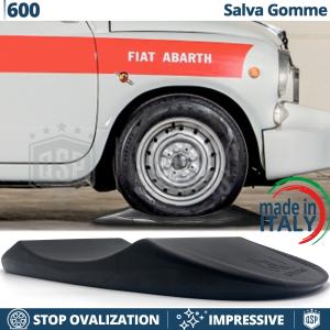 Black TIRE CRADLES Flat Stop Protector, for Fiat 600 | Original Kuberth MADE IN ITALY