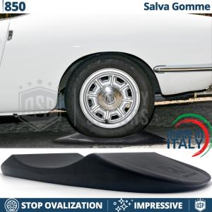 Black TIRE CRADLES Flat Stop Protector, for Fiat 850 | Original Kuberth MADE IN ITALY