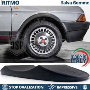 Black TIRE CRADLES Flat Stop Protector, for Fiat Ritmo | Original Kuberth MADE IN ITALY
