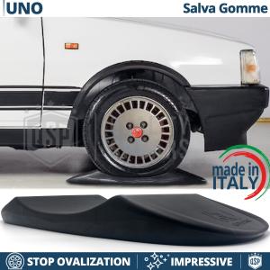 Black TIRE CRADLES Flat Stop Protector, for Fiat Uno | Original Kuberth MADE IN ITALY