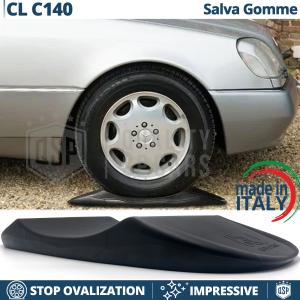 Black TIRE CRADLES Flat Stop Protector, for Mercedes CL C140 | Original Kuberth MADE IN ITALY