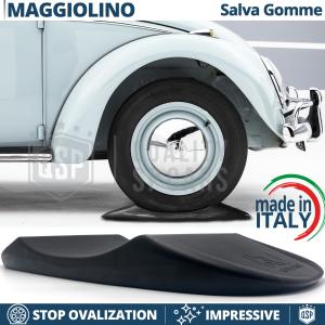 Black TIRE CRADLES Flat Stop Protector, for Volkswagen Maggiolino Classic | Original Kuberth MADE IN ITALY