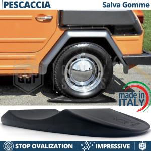 Black TIRE CRADLES Flat Stop Protector, for Volkswagen Pescaccia Tipo 181 | Original Kuberth MADE IN ITALY