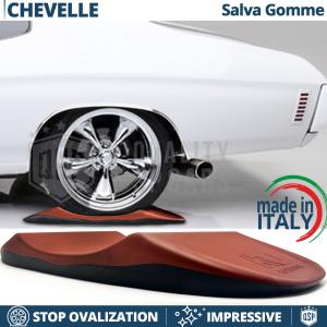 Red TIRE CRADLES Flat Stop Protector, for Chevrolet Chevelle | Original Kuberth MADE IN ITALY