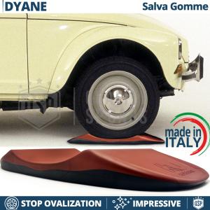 Red TIRE CRADLES Flat Stop Protector, for Citroen Dyane | Original Kuberth MADE IN ITALY