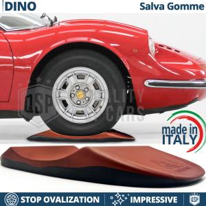 Red TIRE CRADLES Flat Stop Protector, for Ferrari Dino GTS | Original Kuberth MADE IN ITALY