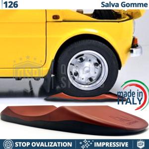 Cuscini SALVA GOMME Anti-ovalizzanti Rossi, per Fiat 126 | Originali Kuberth MADE IN ITALY