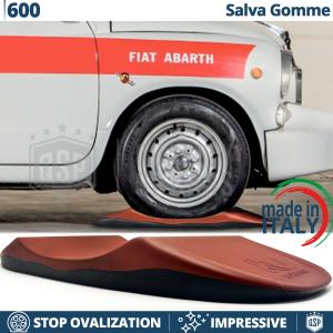 Red TIRE CRADLES Flat Stop Protector, for Fiat 600 | Original Kuberth MADE IN ITALY