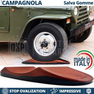 Red TIRE CRADLES Flat Stop Protector, for Fiat Campagnola | Original Kuberth MADE IN ITALY