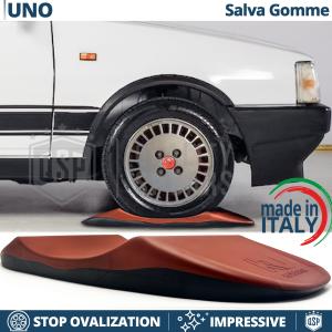 Red TIRE CRADLES Flat Stop Protector, for Fiat Uno | Original Kuberth MADE IN ITALY