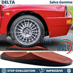 Red TIRE CRADLES Flat Stop Protector, for Lancia Delta HF Integrale | Original Kuberth MADE IN ITALY