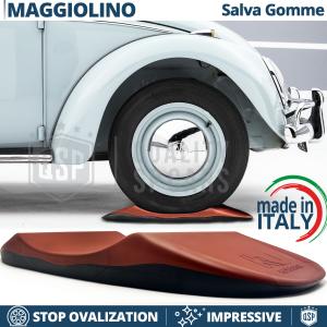 Red TIRE CRADLES Flat Stop Protector, for Volkswagen Maggiolino Classic | Original Kuberth MADE IN ITALY