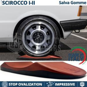 Red TIRE CRADLES Flat Stop Protector, for Volkswagen Scirocco 1, 2 | Original Kuberth MADE IN ITALY
