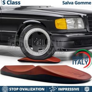 Cuscini SALVA GOMME Anti-ovalizzanti Rossi, per Mercedes Classe S W126 | Originali Kuberth MADE IN ITALY
