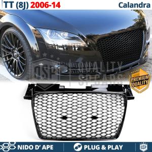 Front GRILLE for Audi TT 8J, HONEYCOMB Grille Gloss Black | Tuning Style rs