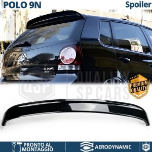 Rear SPOILER for VW POLO 4 9N, Aerodynamic Trunk Boot Spoiler Glossy BLACK in ABS Tuning