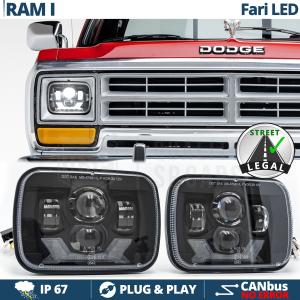 FARI Anteriori Full LED per Dodge Ram 1, OMOLOGATI, Luce Bianca Potente 6500K | PLUG & PLAY