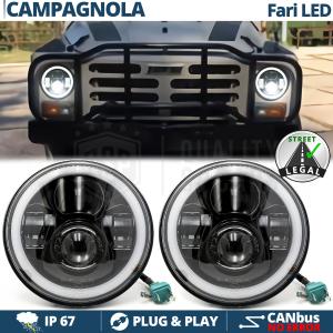 LED HEADLIGHTS Angel Eyes for FIAT CAMPAGNOLA, White Light 6500K | APPROVED