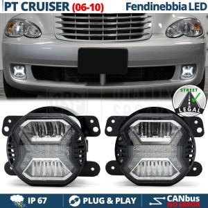 LED Fog Lights for Chrysler Pt Cruiser, APPROVED, LED DRL Daytime Running Lights | White Light 