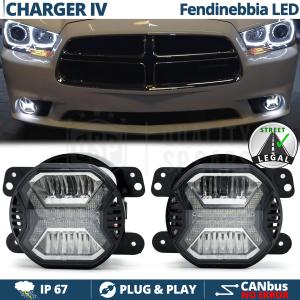 Faros Antiniebla LED para Dodge CHARGER LD 11-14 APROBADOS, con Luces Diurnas LED DRL | Luz Blanca 