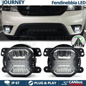 Faros Antiniebla LED para Dodge JOURNEY APROBADOS, con Luces Diurnas LED DRL | Luz Blanca 