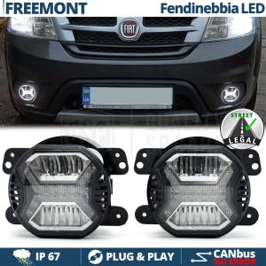 Fari Fendinebbia LED Per Fiat FREEMONT, OMOLOGATI, con Luci Diurne LED DRL | Luce Bianca 6500K