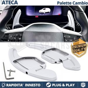 2 Levas de Volante para SEAT ATECA 16-21 | Levas de Cambio en Aluminio Silver