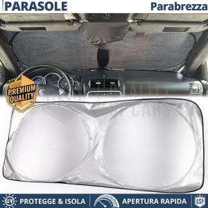 Car Sunshade for Opel Grandland from 2021 for Indoor Windshield, Folding, with STEEL Structure