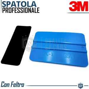 Spatola 3M Professionale MORBIDA per Installazione Pellicole Car Wrapping con Feltro Antigraffio